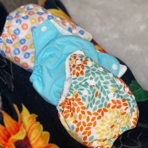 Set of 3 Thirsties Cloth Diapers newborn